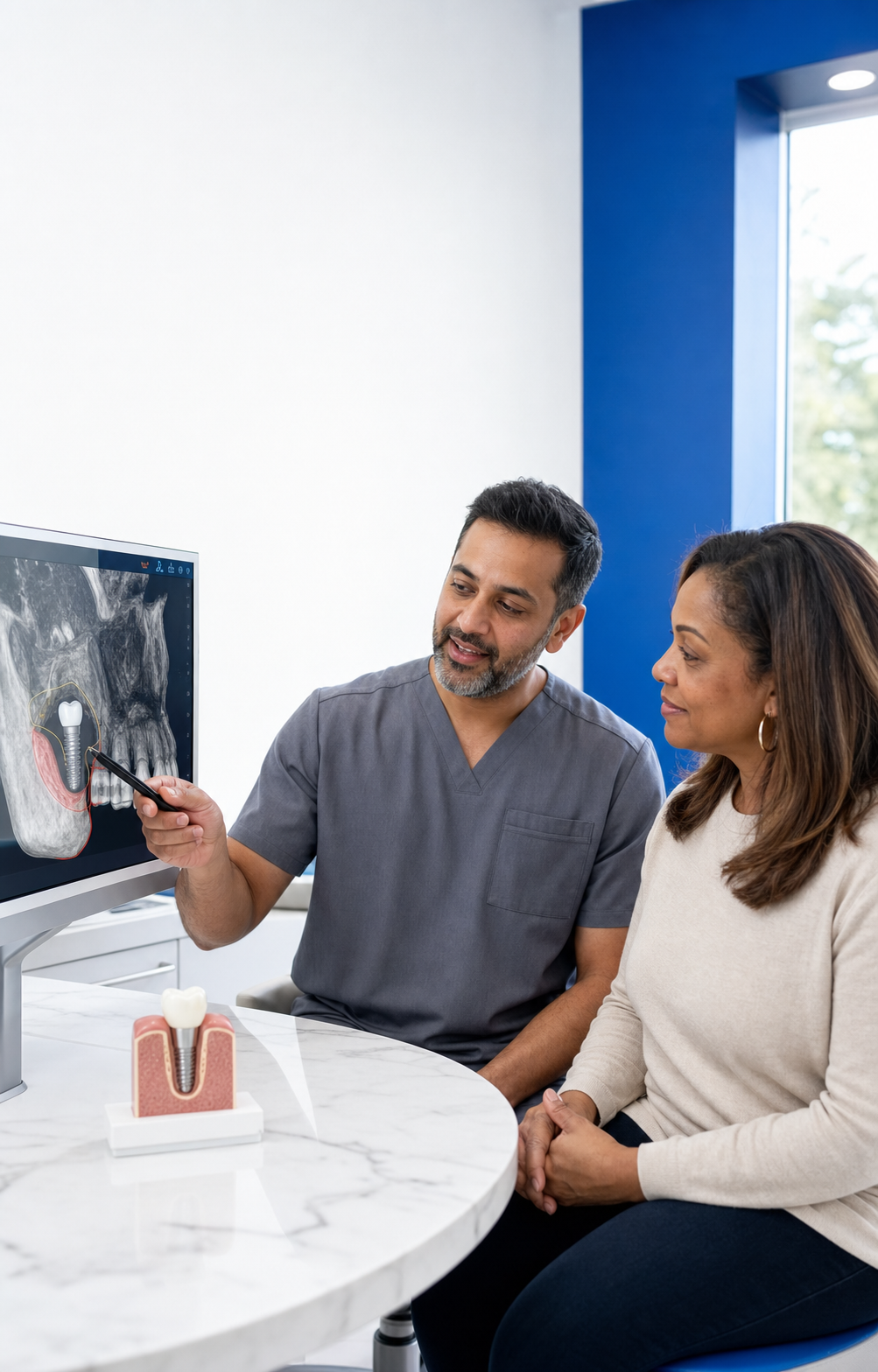 Illustrative Dental Implants consultation